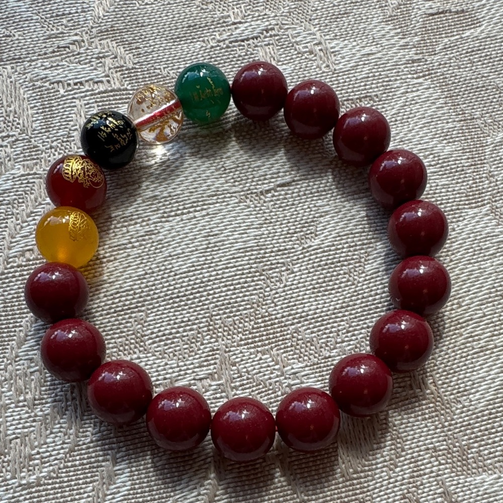 Natural Cinnabar bracelet